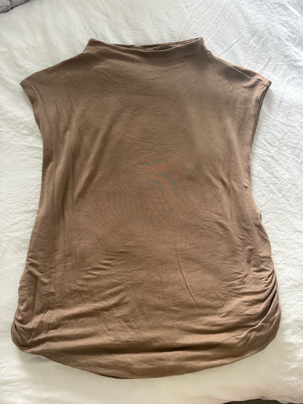 A New Day Sleeveless Mockneck Scrunch Top